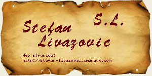 Stefan Livazović vizit kartica